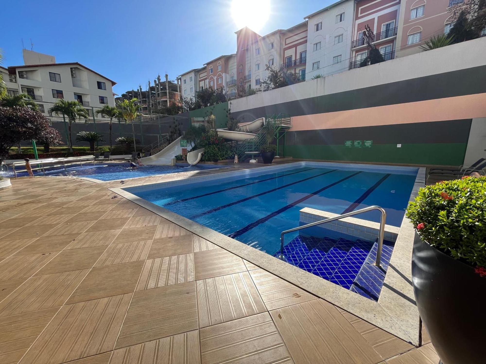 Flat 501 - Condominio Veredas Do Rio Quente - Diferenciado Com Ar Na Sala E No Quarto מראה חיצוני תמונה
